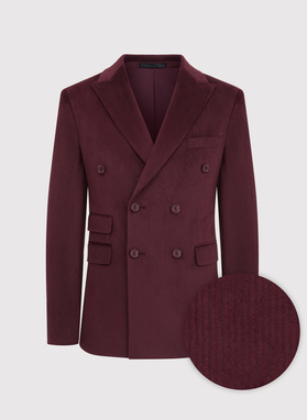 Sztruksowa dwurzędowa marynarka męska