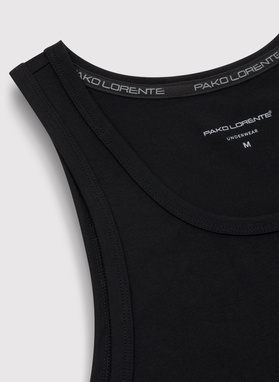 Tank top męski w czarnym kolorze, dwupak