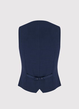 Gładka jednorzędowa kamizelka męska