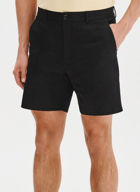 Czarne szorty męskie z bawełną