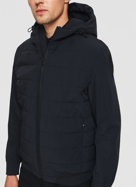 Granatowa krótka kurtka męska