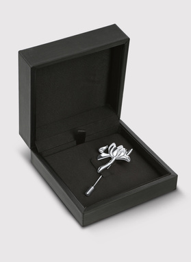 Srebrna szpilka do marynarki męskiej kwiat lotosu