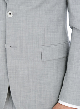 Szara marynarka garniturowa z wełny