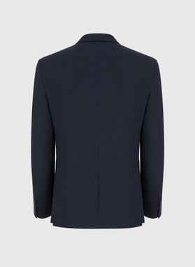 Granatowa dwurzędowa marynarka męska