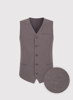 Brązowa kamizelka męska