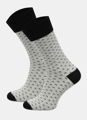 Zestaw skarpet męskich szaro-czarny