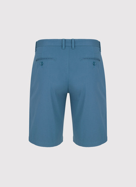 Bawełniane niebieskie szorty męskie