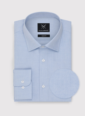 Niebieska bawełniana koszula męska