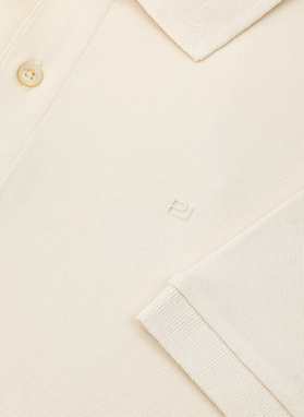 Polo męskie w kolorze ecru