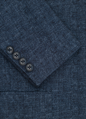 Granatowa marynarka męska melanż