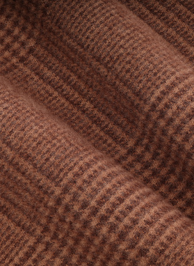 Szalik męski w kolorze brązowym w kratę