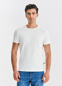 Ecru t-shirt męski