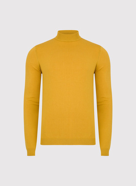 Żółty półgolf męski