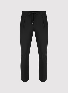 Spodnie garniturowe w kolorze czarnym