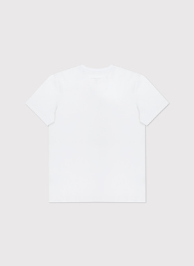 Biały gładki T-shirt Basic