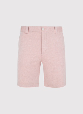 Różowe szorty męskie z lnem