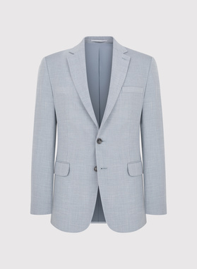 Szary garnitur męski