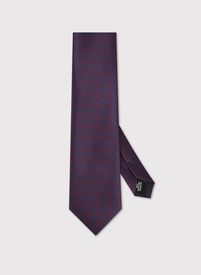 Krawat męski w bordowy wzór