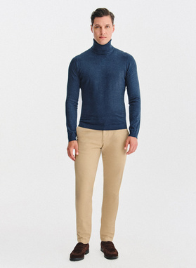 Golf męski w ciemnoniebieskim kolorze