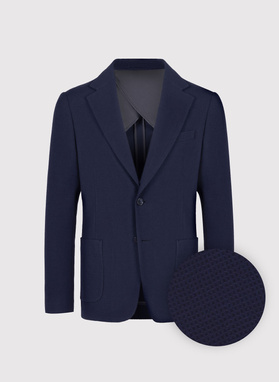 Granatowa marynarka z wełną