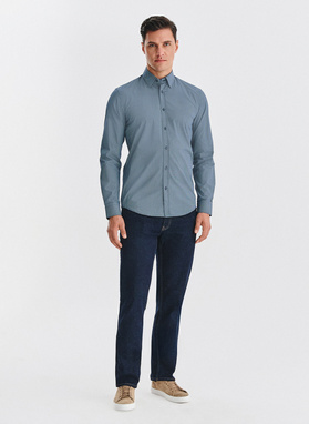 Bawełniana koszula w mikrowzór