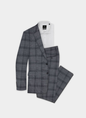 Spodnie męskie garniturowe MALAGA P20SF-6G-004-S