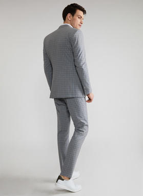 Szare spodnie garniturowe P22SF-6G-008-S-S