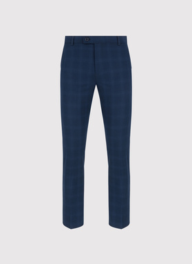 Dwuczęściowy garnitur męski w kratę