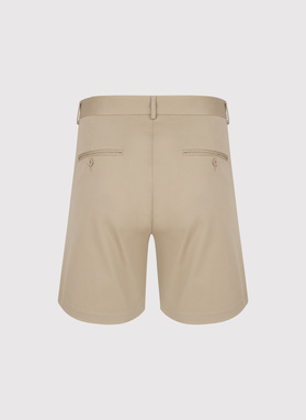 Beżowe szorty męskie z bawełną
