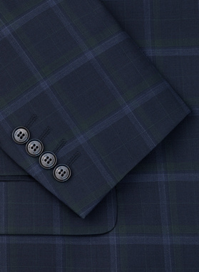 Granatowa marynarka garniturowa