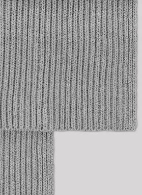 Szary bawełniany szalik męski