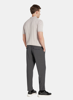 Szare casualowe spodnie męskie