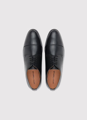 Czarne eleganckie buty męskie