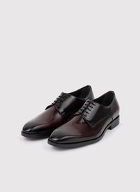 Eleganckie obuwie męskie w kolorze bordowym