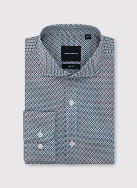 Koszula męska we wzór geometryczny