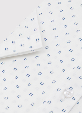 Koszula męska w niebieski mikrowzór