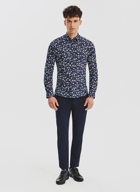 Bawełniana koszula w kwiaty