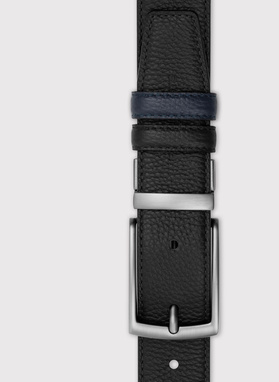 Dwustronny skórzany pasek męski