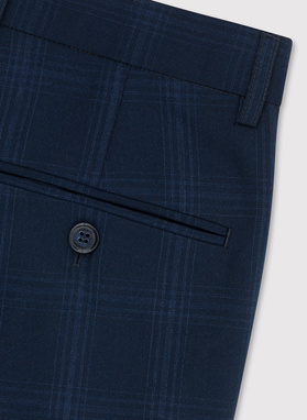 Spodnie garniturowe w kratę