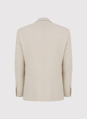 Beżowy garnitur męski