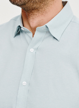 Zielona bawełniana koszula męska