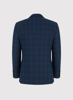 Dwuczęściowy garnitur męski w kratę