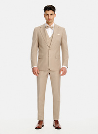 Ślubny wełniany garnitur męski