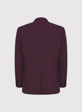 Bordowy garnitur męski