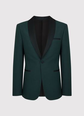 Marynarka smokingowa w kolorze zielonym