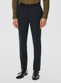 Spodnie garniturowe w kolorze granatowym
