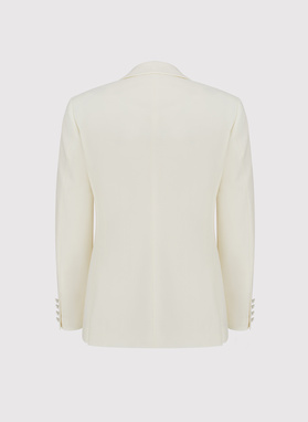 Marynarka smokingowa w jasnym beżowym kolorze