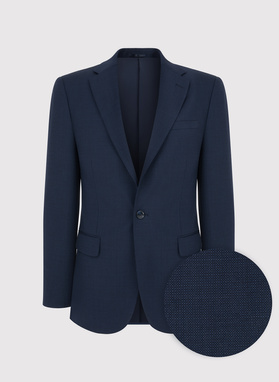 Granatowy garnitur męski