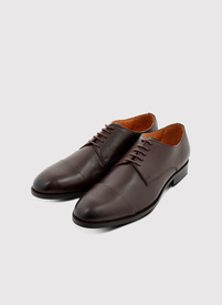 Ciemnobrązowe eleganckie buty męskie