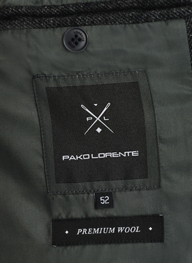 Męski płaszcz z wełną w szarym kolorze